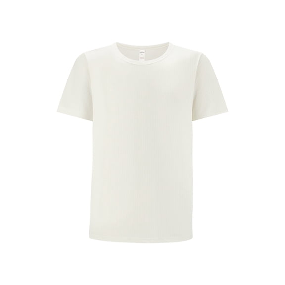 VAENVER Mens Lightweight Short‑Sleeve Thermal Base Layer Top, Soft Breathable Undershirt for Daily Casual, Hiking, Camping & Outdoor Wear, White, XL