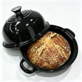 thumbnail image 1 of VAETTLO Enameled Cast Iron Bread Cloche, 12.6 in Sourdough Baking Pot with Dome Lid, Oven Safe to 500°F, All Stovetops, Black, 1 of 7