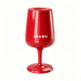thumbnail image 1 of VAETTLO Wine Glass Shaped Trash Can with Lid – 11” Opening, 27.6” Tall – Red Waste Bin for Living Room, Bedroom, Office – Stylish PP Plastic Laundry Basket & Storage Bin, 1 of 9
