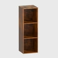 thumbnail image 1 of VAFHYLISS 3 Cube Storage Organizer, 3 Tier Cube Low Bookcase Freestanding Storage Display Organizer for Home Office, Three-Cubes Open Shelf Short Bookshelf (Retro Brown, 3 Cube), 1 of 18