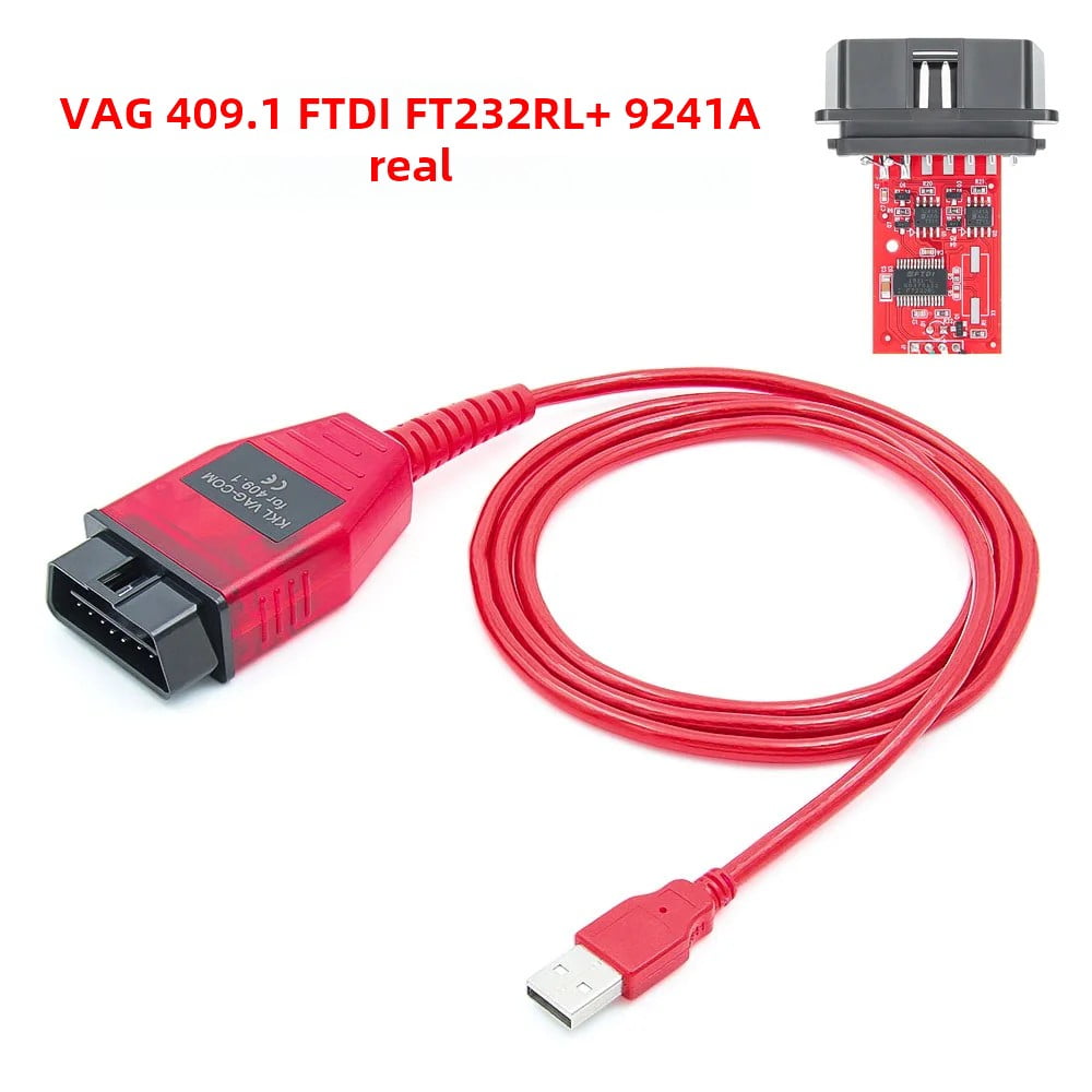 AMHTDOL VAG KKL 409.1 Diagnosekabel - Mit FTDI FT232RL-Chip Für VW, Audi, Seat, Skoda (1996-2009)
