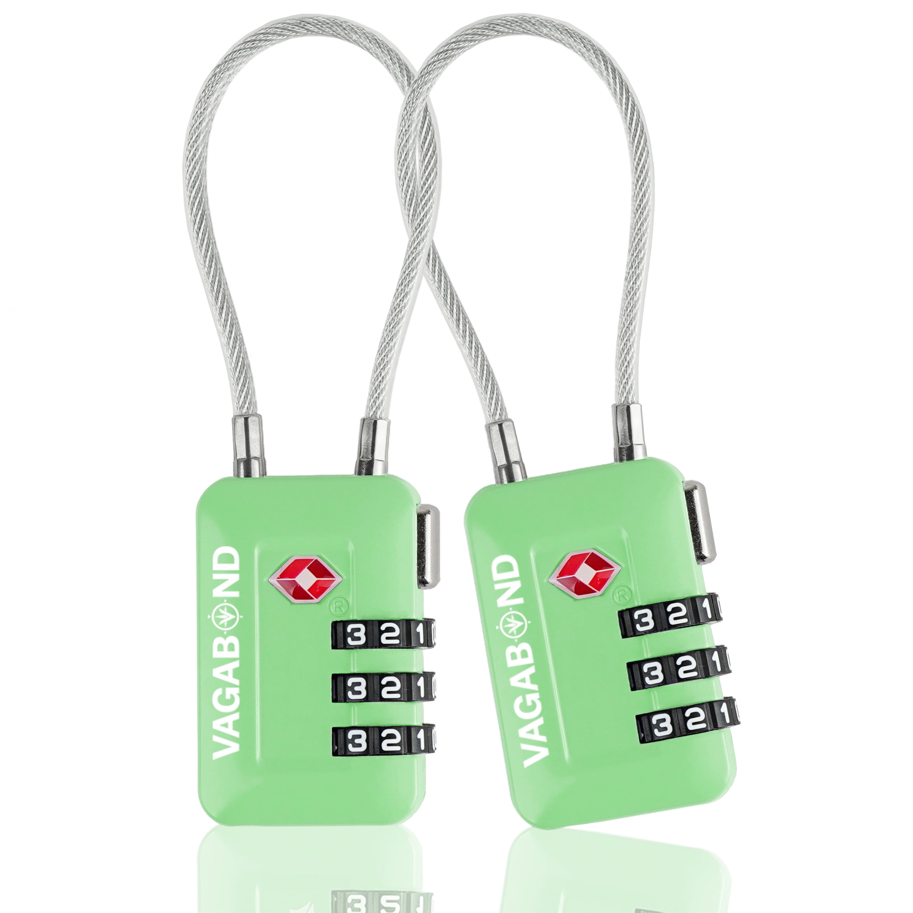 VAGABOND TSA Accepted Luggage Travel Lock 3 Digit Combination Keyless