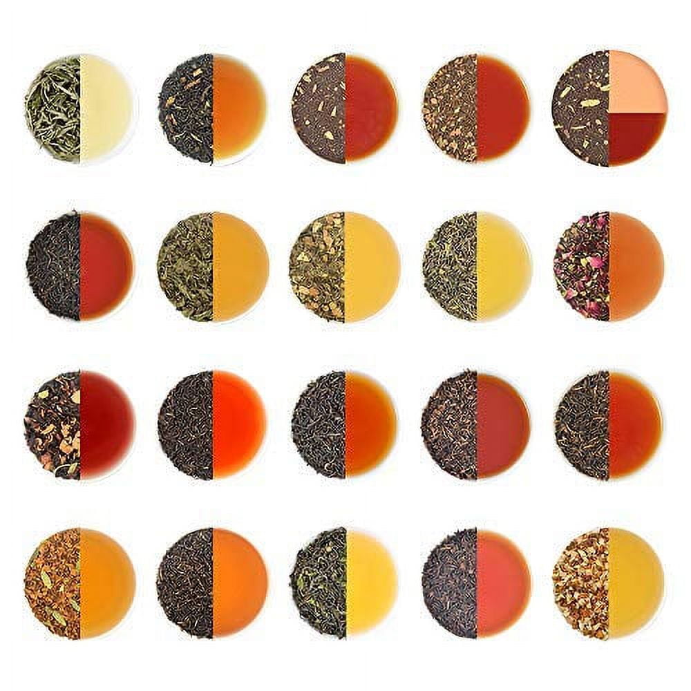 VAHDAM Assorted Loose Leaf Tea Sampler 20 Teas 100 Servings Tea