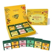 VAHDAM Herbal Tea Sampler Variety Gift Set (6 Variants, 36 Tea Bags) | Gift for Her, Gift for Women, Gift for Wife