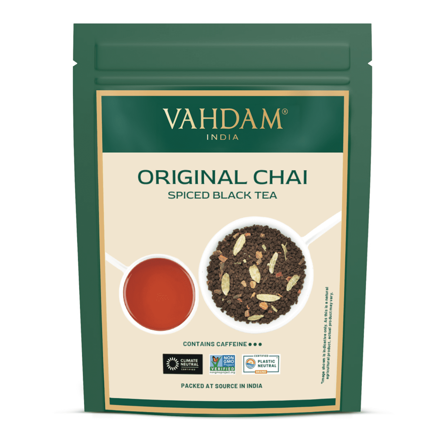 VAHDAM India's Original Masala Chai Loose Leaf Tea, 3.53 oz (100g / 50 ...