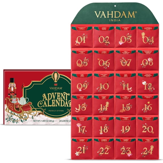 VAHDAM Limited Edition Advent Calendar 24 Flavors Holiday Gift ...