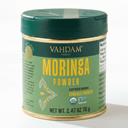 VAHDAM Organic Moringa Powder Spice, 2.47 oz (70 g) | USDA Organic Moringa Leaf Powder (Moringa Oleifera), Non-GMO, Gluten-Free Superfood Spice for Smoothies, Tea & Cooking