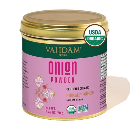 VAHDAM, Organic Onion Powder (2.47oz) Gluten-Free, Single Origin Spice, Direct from Source