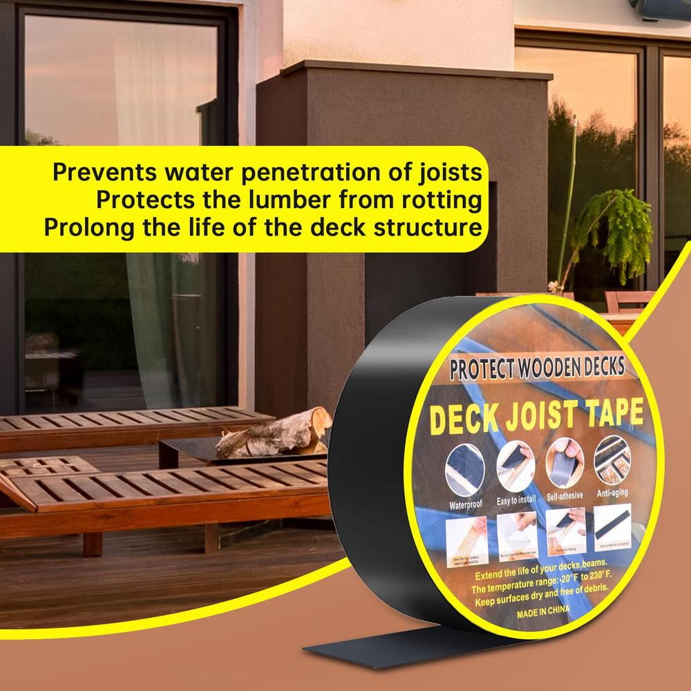 VAHIGCY Deck Joist Tape Deck Joist Flashing Tape Waterproof Roof Tape