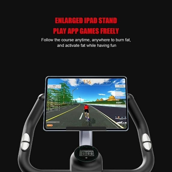 VAHIGCY Home App-Compatible Exercise Cycle Adjustable Home Magnetic Trainer Stationary Home Trainer with Tablets Holder for Home School Gym Indoor rational