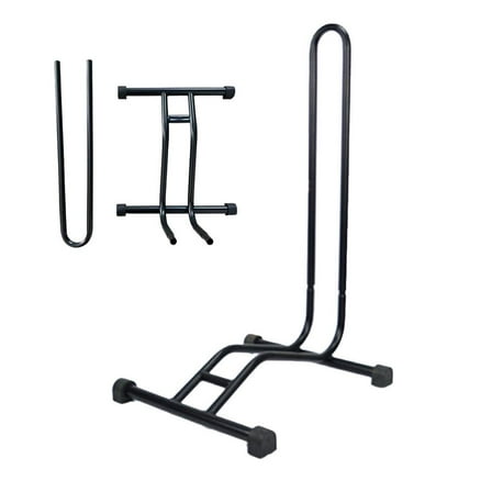 VAHIGCY Mountain Bike Stand High Strength Metal Bicycle Floor Parking Rack Cycling Rack for Indoor Storage & Display Portable Freestanding Bike Stand for Bicycle Mountain Folding Road Bike gaudily