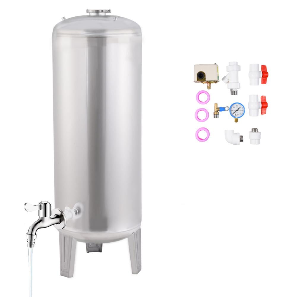 VAHIGCY Stainless Steel Pressure Tank 200L Vertical Well Pressure Tank