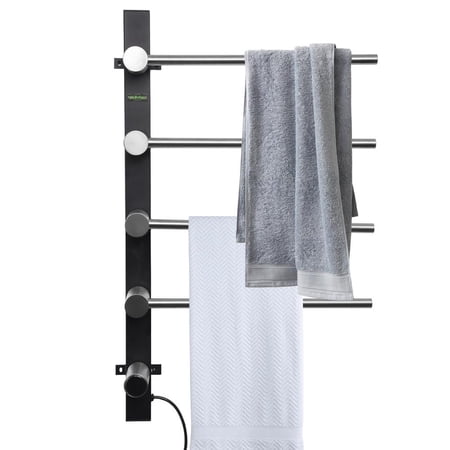 VAHIGCY Wall Heated Towel Rack Bathroom Stainless Steel Heated Towel Rack Concealed Embedded Design Electric Heated Towel Rack for Gym Kitchen Bathroom Hotel and Apartment sincere