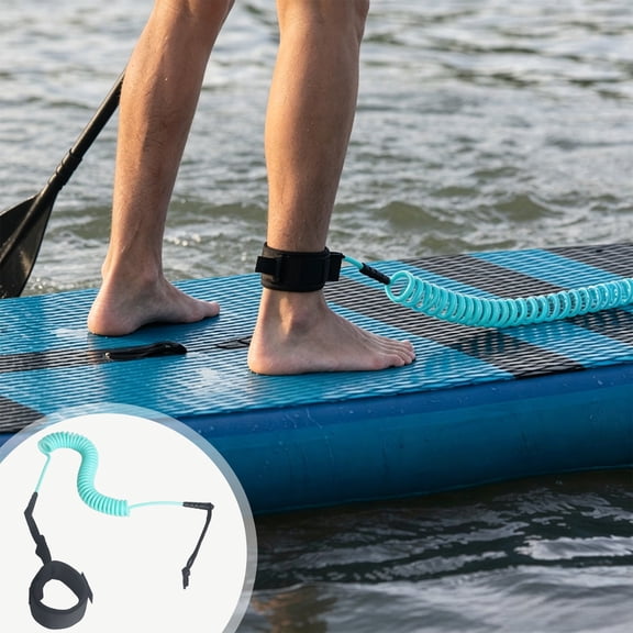 VAIFTILNO 1pc Surfboard Leash, Coiled Leash Rope, Paddle Board Accessories, Summer Surf Straps for Paddleboard Longboard Shortboard Stand-up Paddleboards