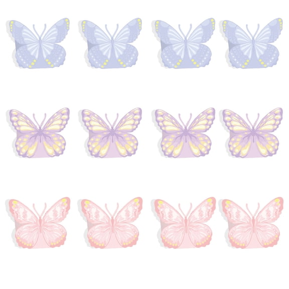 VAIFTILNO Butterflies Treat Boxes – 12 Pack Paper Snack Boxes for Birthday, Wedding, Tea Party, Party Favors, Candy Gift Boxes with 4 Distinctive Designs
