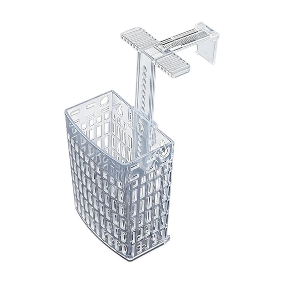 VAIFTILNO Fish Tank Hydroponic Planting Basket, 4.5x3.4x2.2in Wall Mounted Adjustable Height Aquarium Plant Holder for Pothos, Suction Cup Growth Box