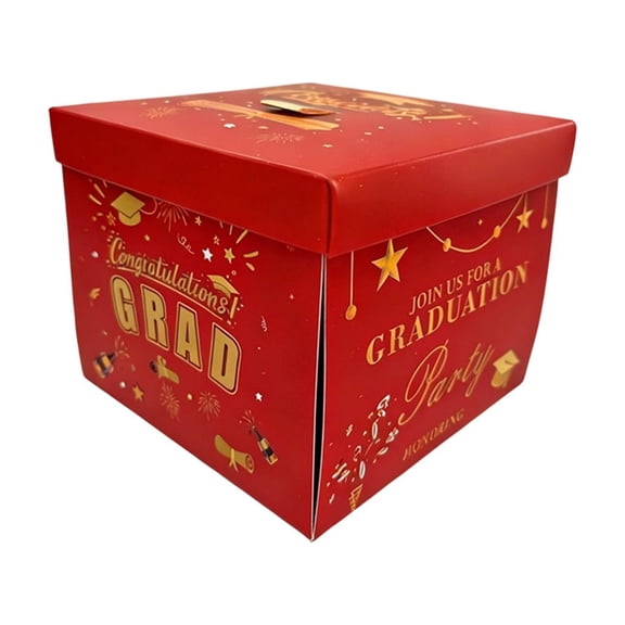 VAIFTILNO Graduation Surprise Gift Box Explosion, 5.9x5.9x5.1in with Flying Butterflies, Congrats Pops Up Explosion Box for Party Favors, Decor