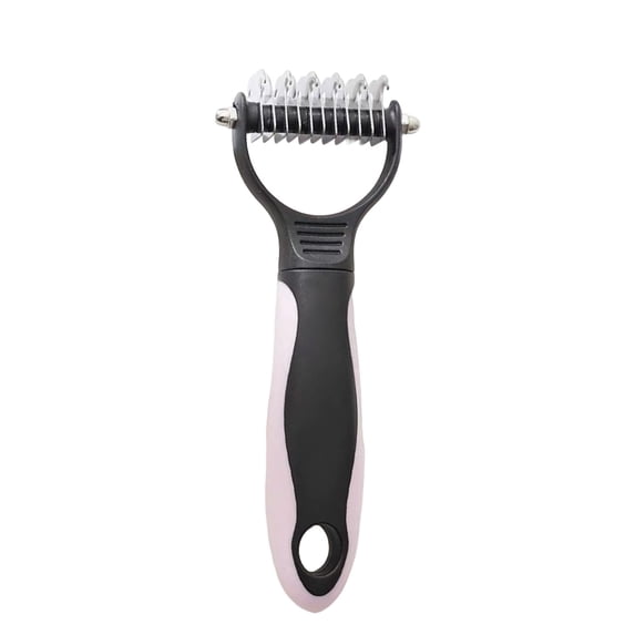 VAIFTILNO Pet Grooming Rake - Double-Sided Deshedding Dematting Tool for Cats and Dogs, Gentle Deshedding Comb Removes Loose Hair and Tangles, Pet Cleaning Tool