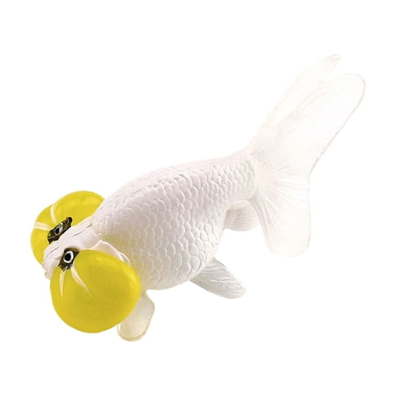 VAIFTILNO Realistic Goldfish Figurines, Colorful Plastic Ocean Animal Models, Aquarium Decor, Floating Artificial Fish for Tank Pond for Home and Photography Props (More Colors)
