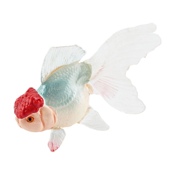 VAIFTILNO Realistic Goldfish Figurines, Colorful Plastic Ocean Animal Models, Aquarium Decor, Floating Artificial Fish for Tank Pond for Home and Photography Props (More Colors)