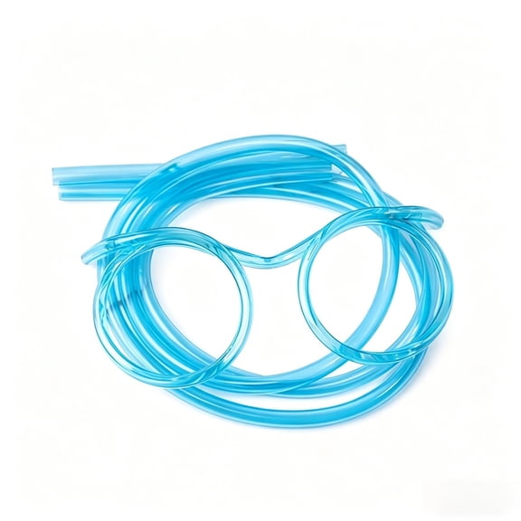 VAIFTILNO Silly Straw Glasses Crazy Fun Loop Straws, Cute Round Shaped Plastic Straws for Annual Meeting Fun Parties Birthday (More Colors)
