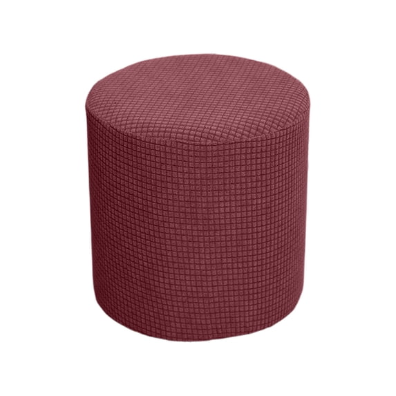 VAIFTILNO All Size Stretch Ottomen Cover Round, 13x1.2in, Soft Fabric Waterproof Ottoman Slipcover, Washable Protector for Vanity, Bedroom, Living Room, and Home Daily Use (More Colors)