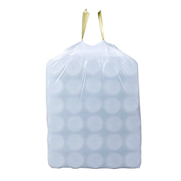 VAIFTILNO Trolley Bag Drawstring Garbage Bag with Rope, 19.69x17.72in, Large Capacity No Tear, Heavy Duty Plastic Trash Bags for Home, Kitchen, Bathroom, Office