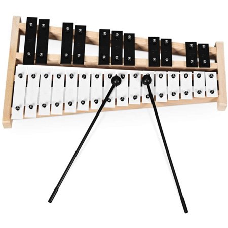 VAIKAXY 27 Note Foldable Glockenspiel Xylophone Aluminum Music Instrument
