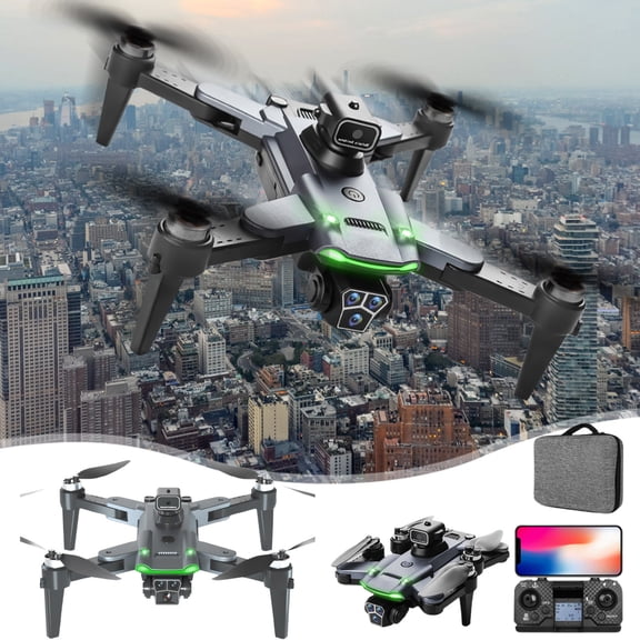 VAJUSO 4K GPS Drone – Smart Obstacle Avoidance Quadcopter with Auto Return(Black)