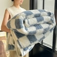 thumbnail image 1 of VAJUSO Blanket – Flannel Blanket… 70×100 Blue Blue Home Decoration, 1 of 6