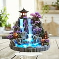thumbnail image 1 of JUSEO Desktop Rockery Fountain – Mini Water Flow Ornaments for Living Room Feng Shui Tabletop Display, 1 of 6