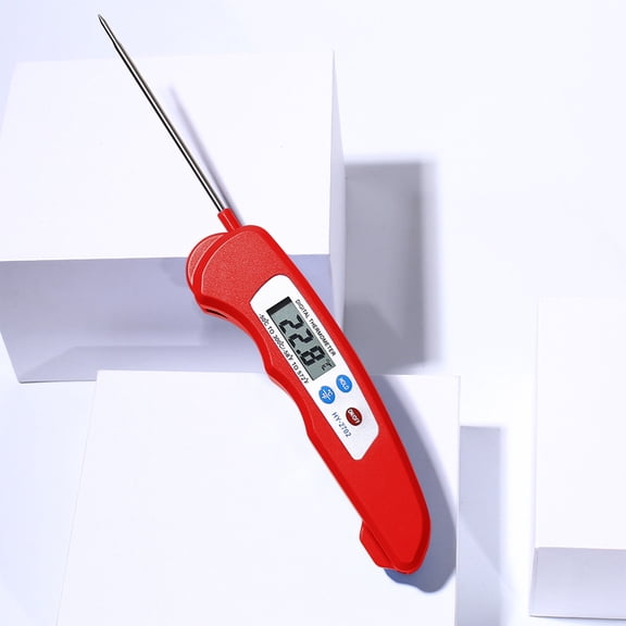 VAJUSO Digital Thermometer, Small Size, Suitable for Home and BBQ, Red Kitchen & Dining