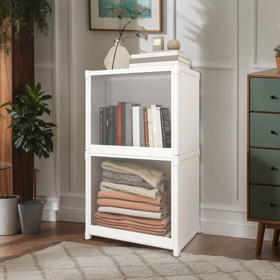 VAJUSO Flip-Top Bookshelf Storage Rack – Style A Storage Organization