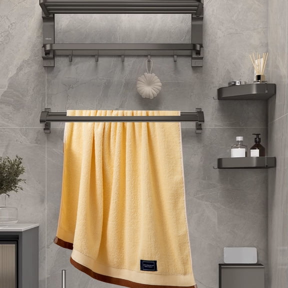 VAJUSO Full Cotton Jacquard Bath Sheet 27.56x55.12 Inches Extra Large Highly Absorbent Adult Bath Towel Yellow 1 Pack