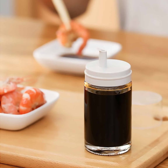 KUKIDSVO Glass Oil Dispenser Bottle, Leak-Proof Controlled Pour Oil Cruet Kitchen & Dining