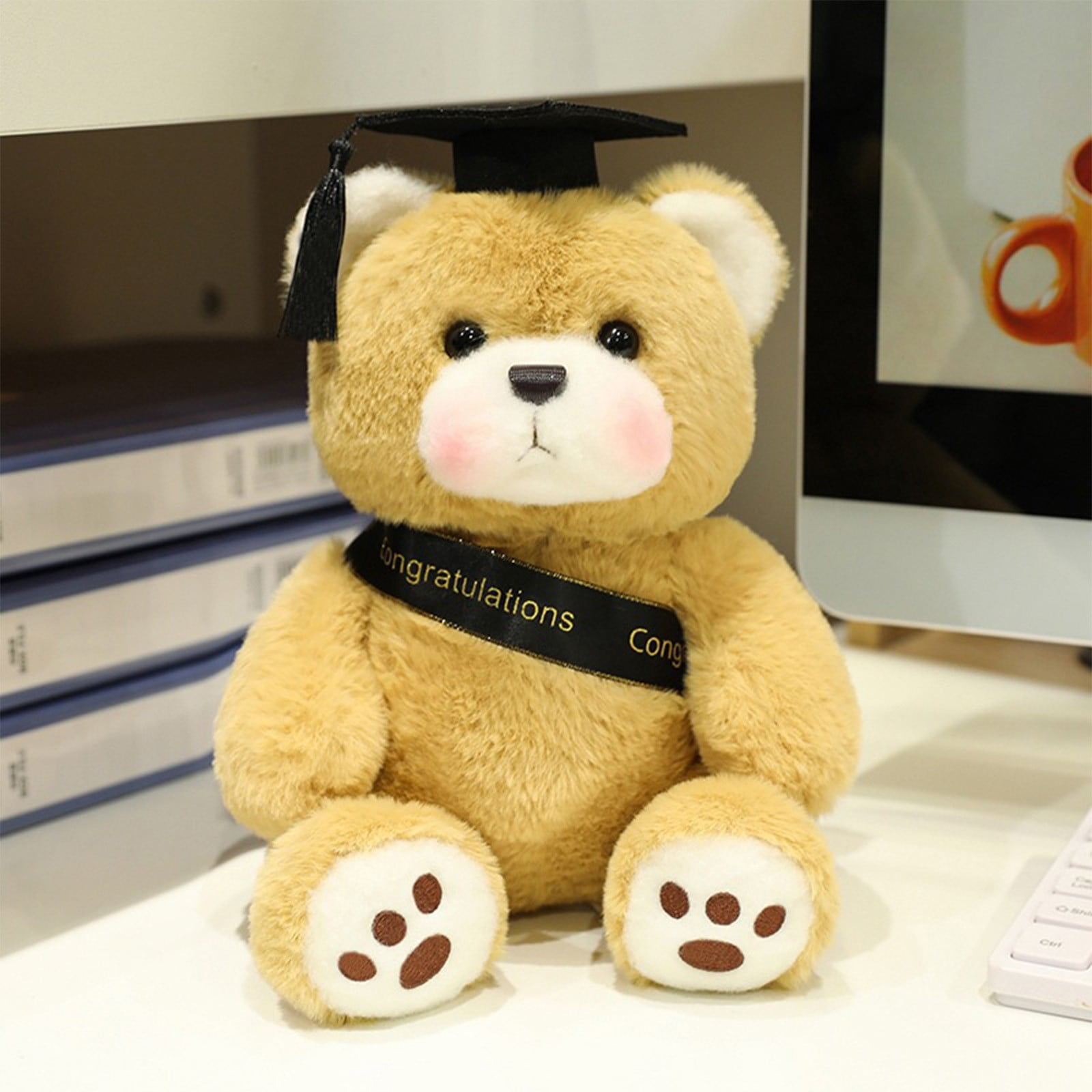VAJUSO Graduation Doctors Bear Plush Toy Stuffed Doll with Graduation ...