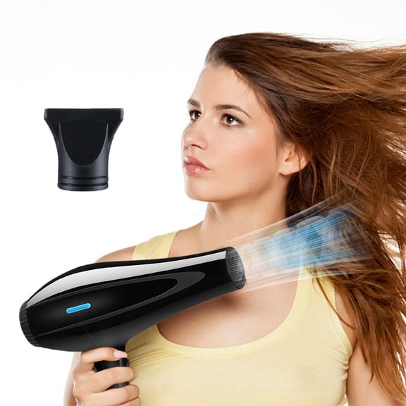 VAJUSO Hair Dryer, 220V EU Plug High Power Ionic Hair Care Portable Blow Dryer, Black Kitchen Utensils