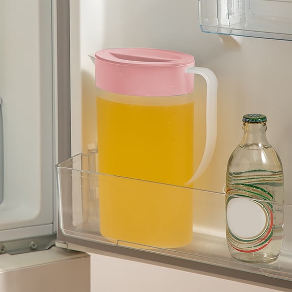 JUSEO Large Capacity Thickened Plastic Cold Water Cup, Pink Kitchen & Dining