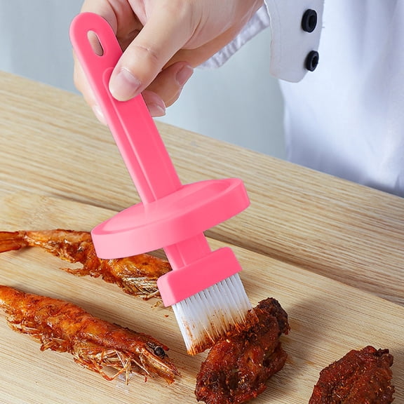 JUSEO Oil Brush with Bottle – Japanese Style High-Temperature BBQ Brush, Pink - Cleaning Brush
