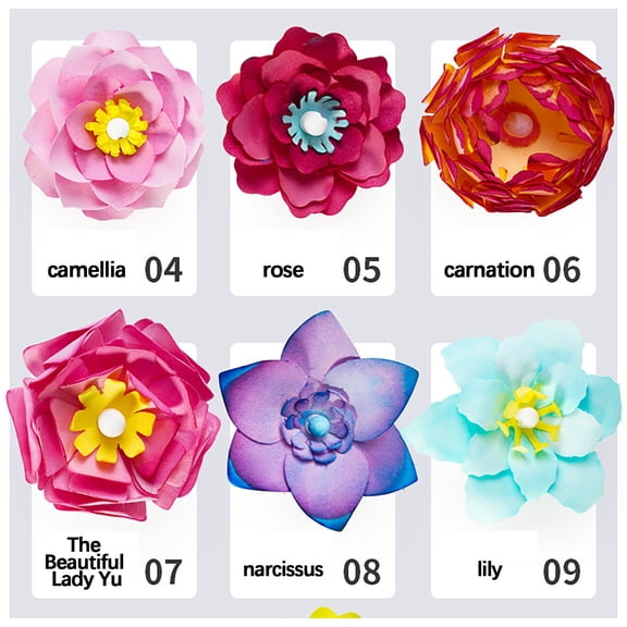 VAJUSO Paper Flower DIY Kit – Portable Flower Box Craft Set for Kids (30ml)(Multicolor)