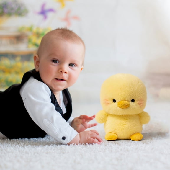 JUSEO Plush Chick Companion Toy – Soft Stuffed Yellow Chick for Comfort, Sleep Aid, Anxiety Relief
