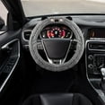 thumbnail image 1 of VAJUSO Plush Steering Wheel Cover Gray Home Decoration, 1 of 5