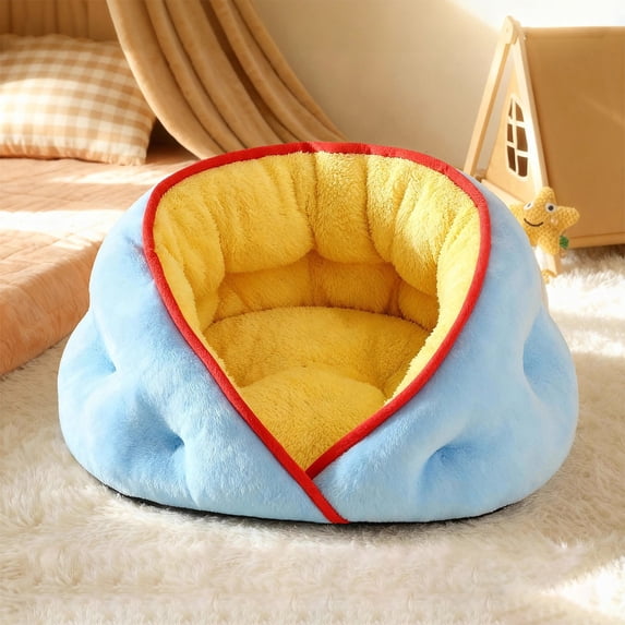 VAJUSO Princess Pet Bed Blue Home Decoration