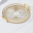 thumbnail image 1 of JUSEO Round Serving Tray, Beige Kitchen Utensils, 1 of 6