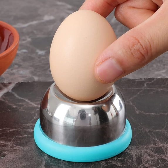JUSEO Stainless Steel Egg Piercer, Blue Kitchen & Dining