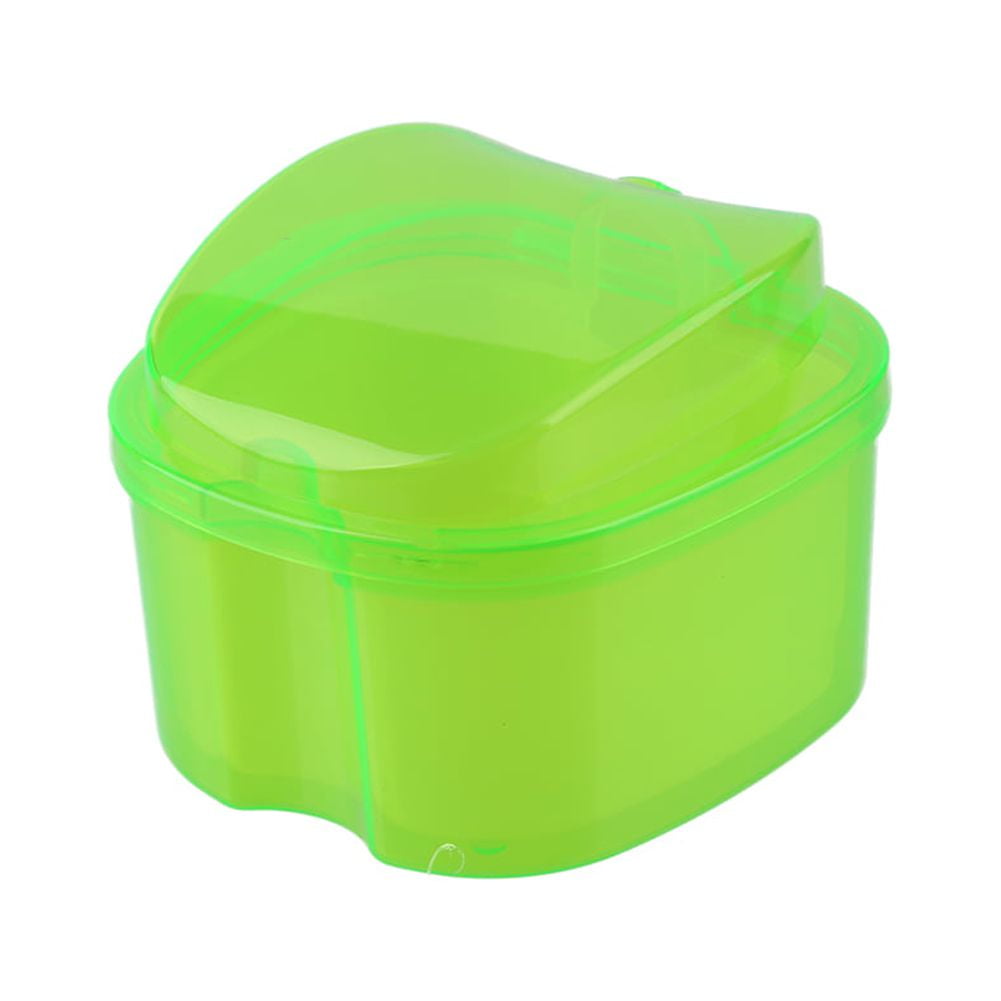 VAKIND Denture Care Bath Box Clean False Teeth Nursing Hang Net