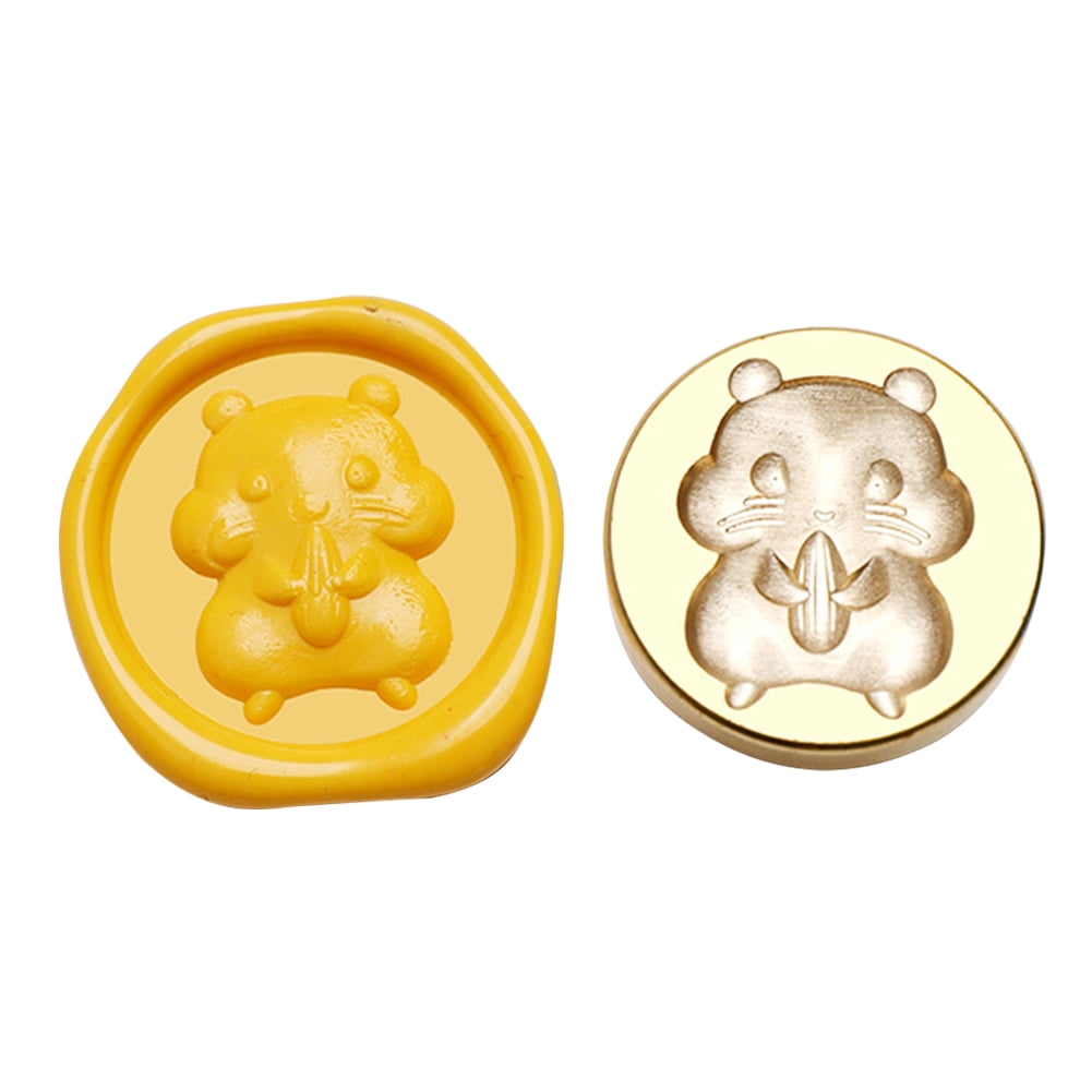 VAKIND Roundshaped Stamp Head 3D Relief Copper Head for Wedding Card