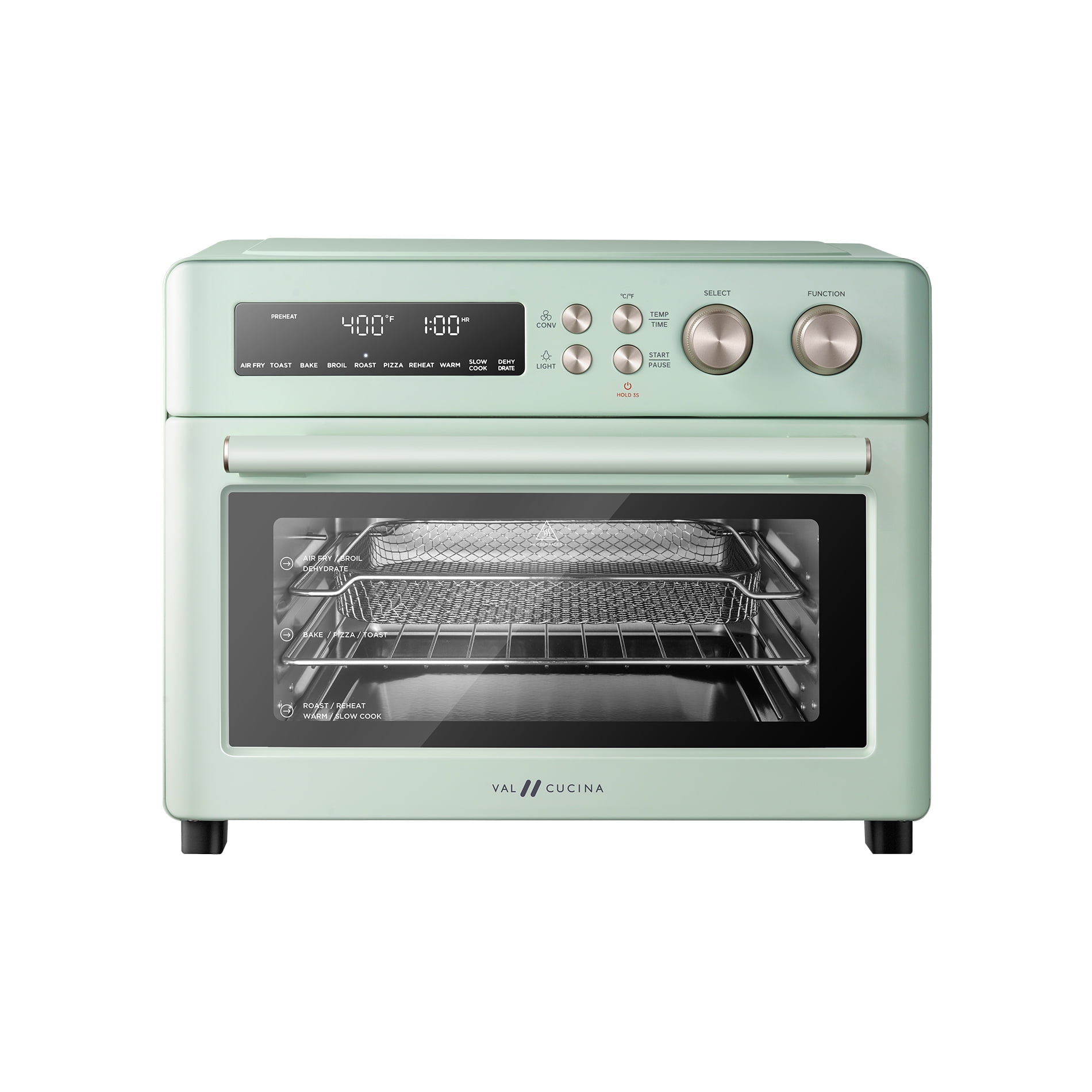 BLACK+DECKER TO3250XSB 8-Slice Extra Wide Convection Countertop Toaster  Oven, Includes Bake Pan, Broil Rack & Toasting Rack, Stainless Steel/Black  