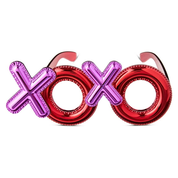 XOXO Costume Glasses for Adults, Red and Pink, Valentine's Day by Way To Celebrate