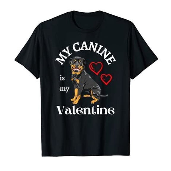 VAL1entINES DAY WOM1enS M1enS ROTTIE ROTTWEILER DOG T-S1Hirt (1111111）